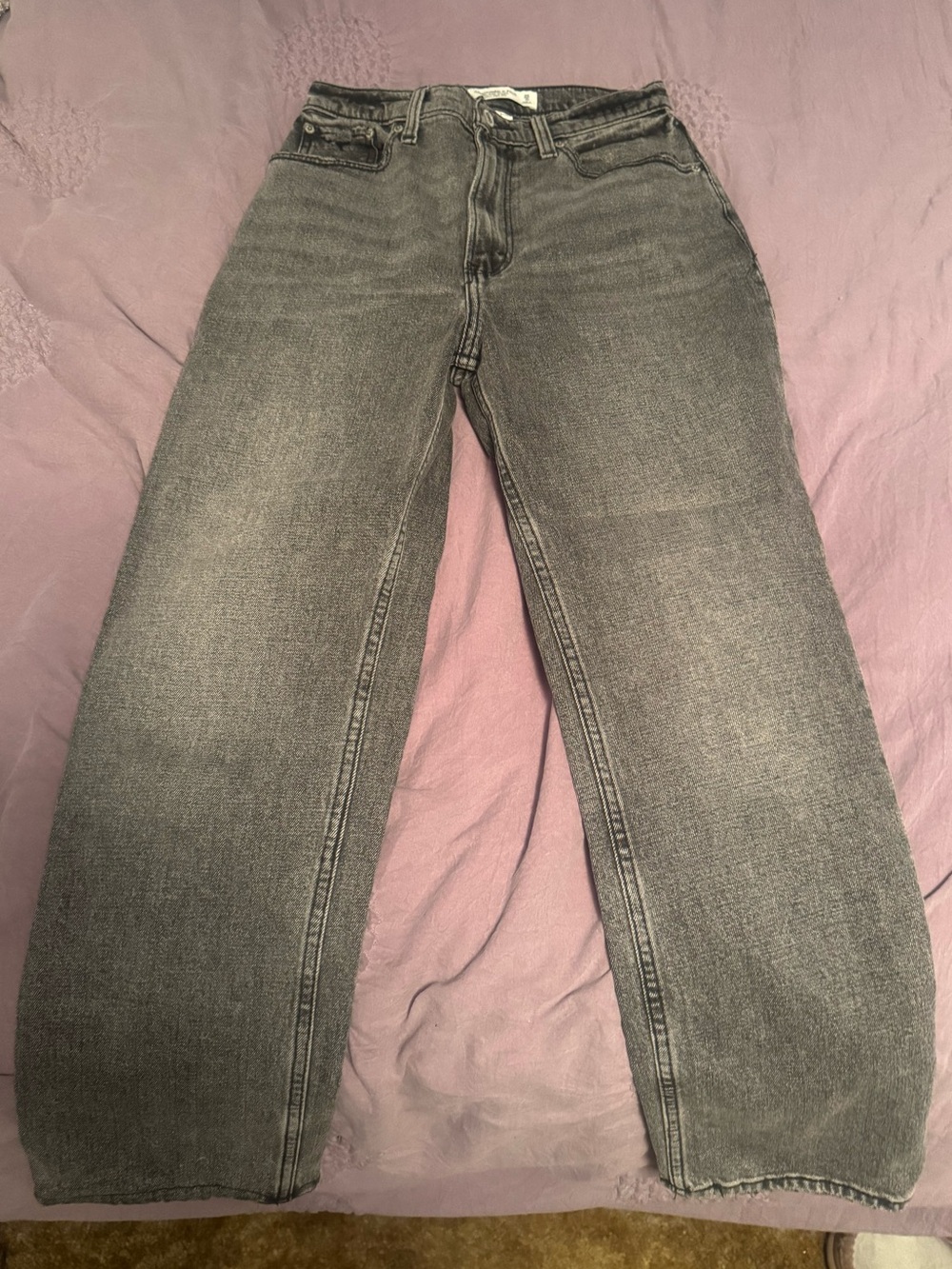 Abercrombie & Fitch The Ankle Straight Ultra high rise Curve Love